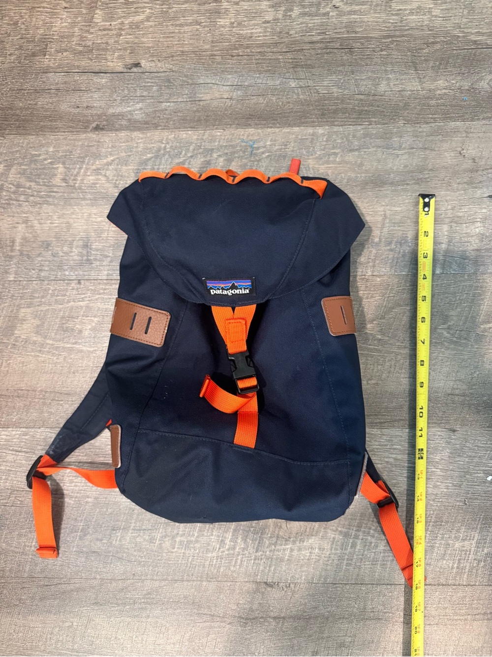 Patagonia Backpack Kids Bonsai Pack Navy Blue Adjustable Strap Shoulder